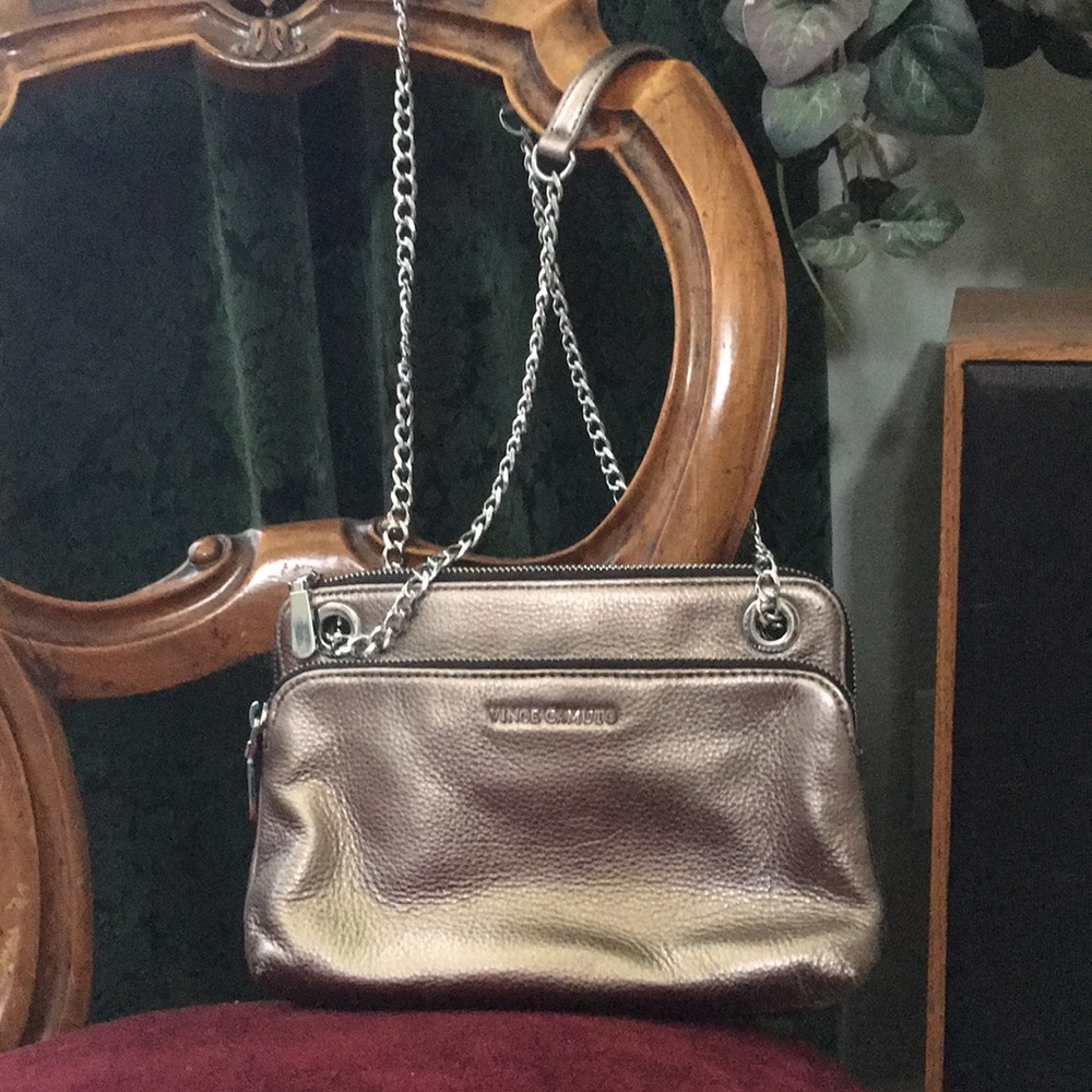 Metallic Grey purse